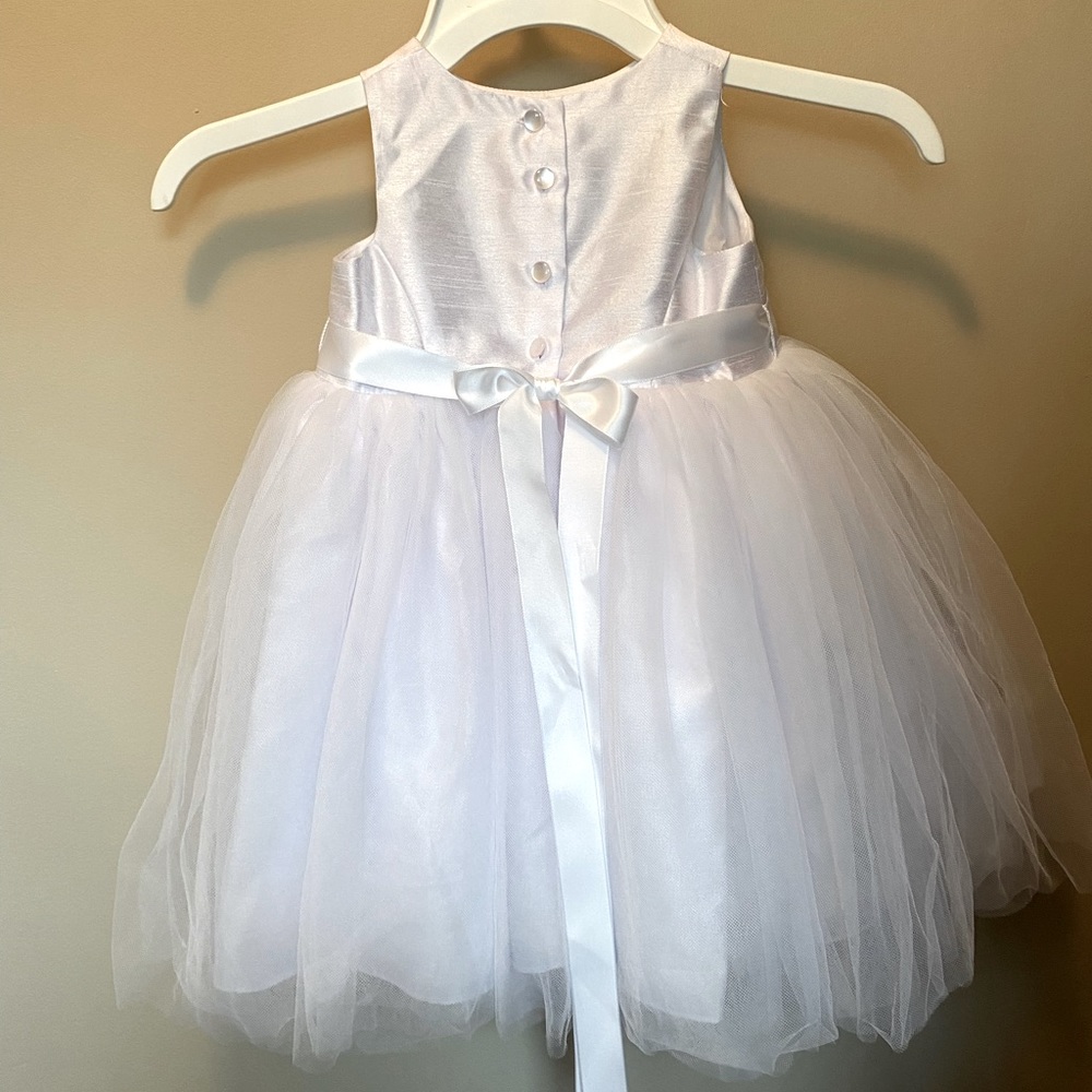 White David’s Bridal Tulle Flower Girl Dress